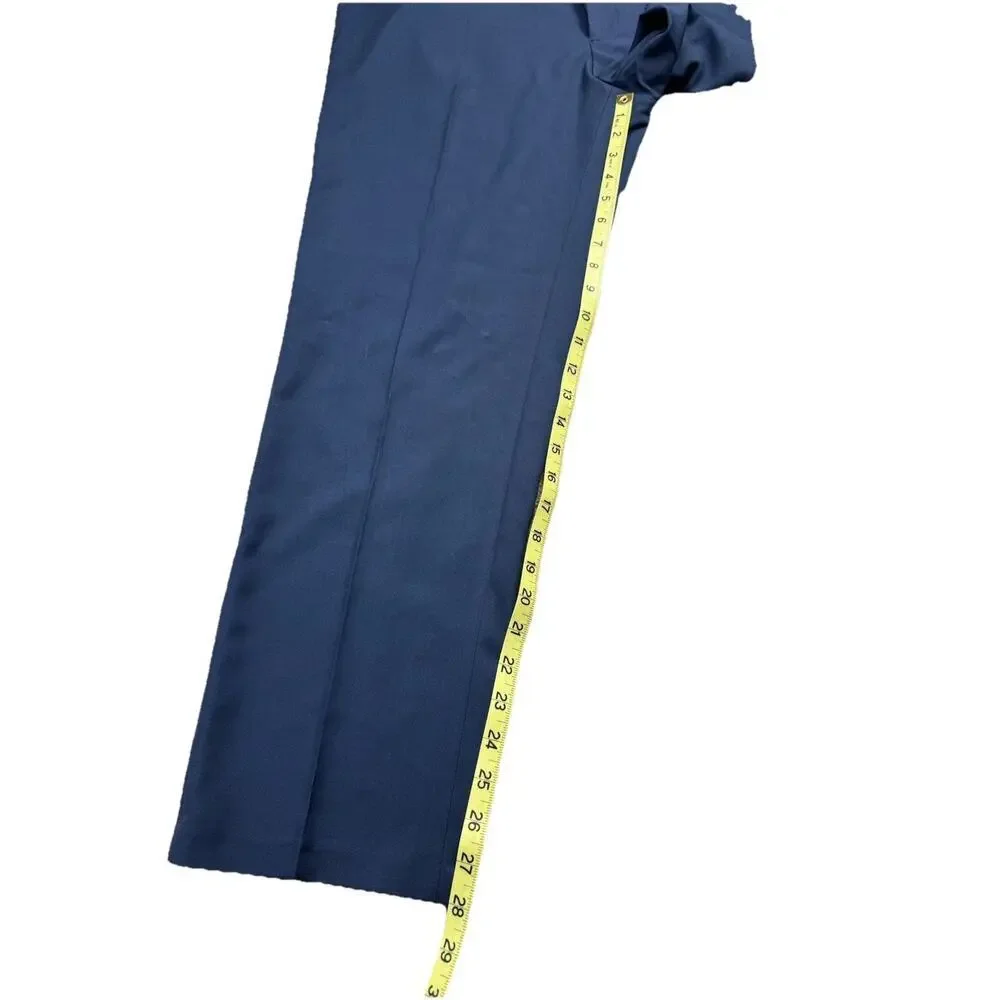 Haggar Premium Comfort Mens Straight Fit Dress Flat Front Pant 36W x 29L‎ Navy